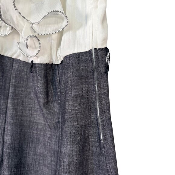 Iz Byer Womens Halter Dress With Ruffle Detail & Side Zipper Size 5 - Picture 3 of 7